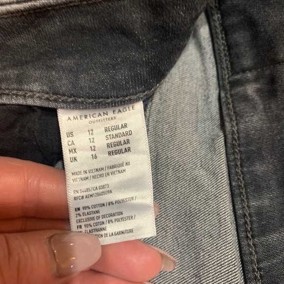 AEO Ne(x)t Level high waisted jeggings in gray - Picture 6 of 7